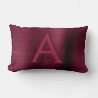 Monogramme en acier inoxydable de Bourgogne Nom et
