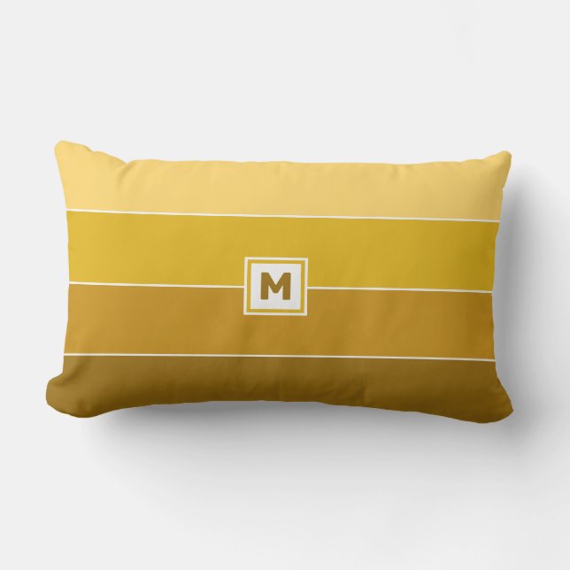 Coussin Rectangle Monogramme personnalisé (Recto)