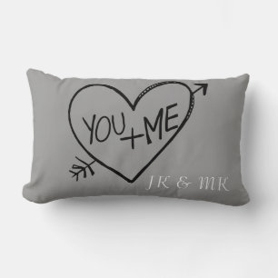 Coussin Rectangle Monographie de votre coeur et de moi