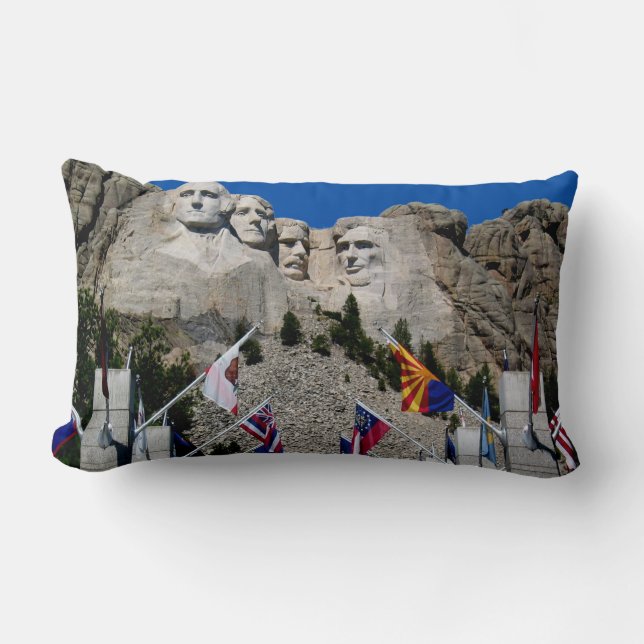 Coussin Rectangle Mont Rushmore Sud Dakota Souvenir (Recto)