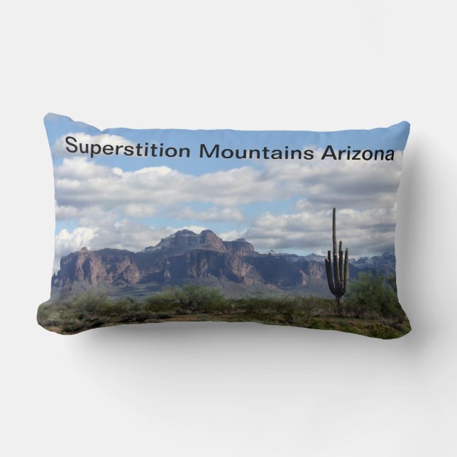 Coussin Rectangle Montagnes Arizona de superstitions (Recto)