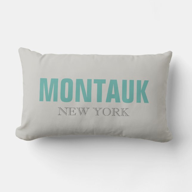 Coussin Rectangle Montauk New York Beach Jeu d'oreiller (Recto)