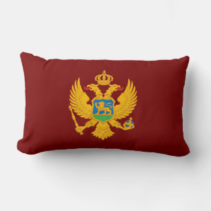 Coussin Rectangle Monténégro pays blason armoiries symbole emblème d