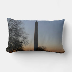 Coussin Rectangle Monument de Washington au coucher du soleil