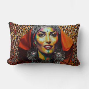 Coussin Rectangle Moroccan Amazigh Beauty v1