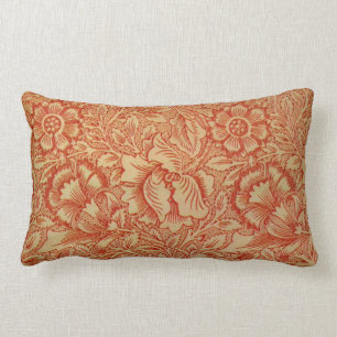 Coussin Rectangle Morris - Pink et Poppy.motif floral