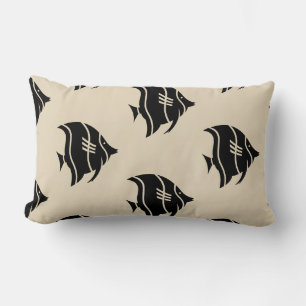 Coussin Rectangle motif à thème nautique rayé  