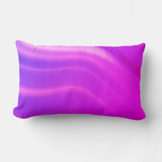 Coussin Rectangle Motif Abstrait Hot Pink Waves