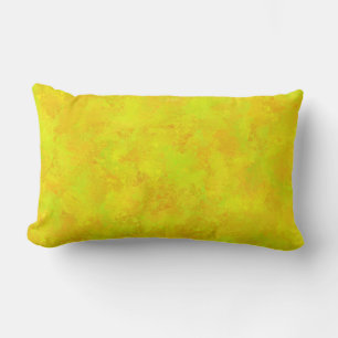 Coussin Rectangle Motif Abstrait Jaune Orange Vert