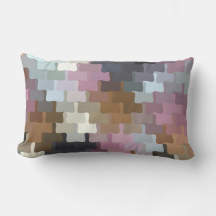 Coussin Rectangle Motif Abstrait multicolore