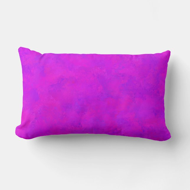 Coussin Rectangle Motif Abstrait Rose Violet (Recto)