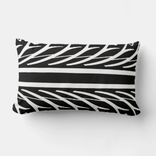 Coussin Rectangle Motif Abstrait Tire Texture