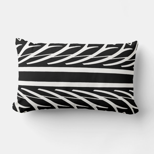 Coussin Rectangle Motif Abstrait Tire Texture (Recto)