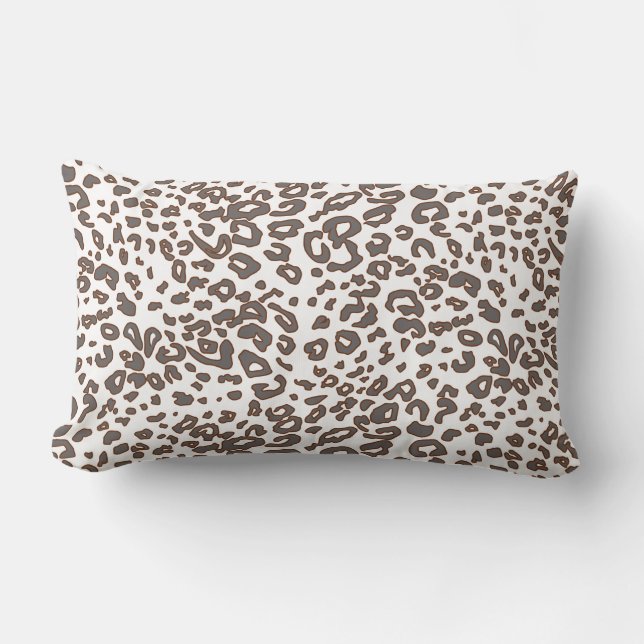 Coussin Rectangle Motif africain de fausse fourrure (Recto)