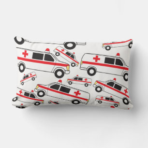 Coussin Rectangle Motif ambulancier