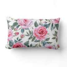 Motif aquarelle cottagecore floral rose rose