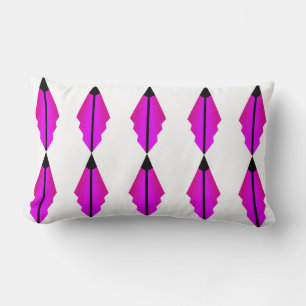 Coussin Rectangle Motif Art déco à Pink