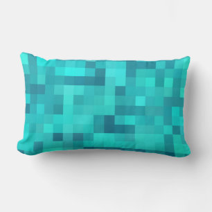 Coussin Rectangle Motif bleu Turquoise turquoise
