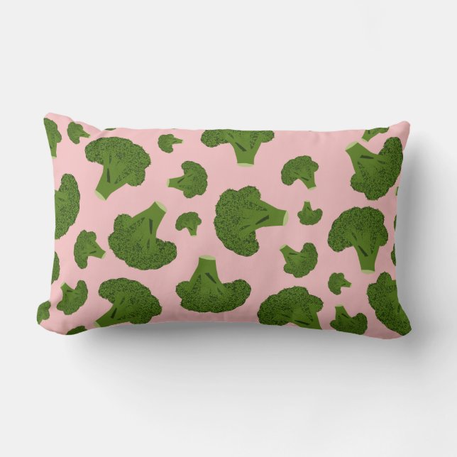 Coussin Rectangle Motif Broccoli (Recto)
