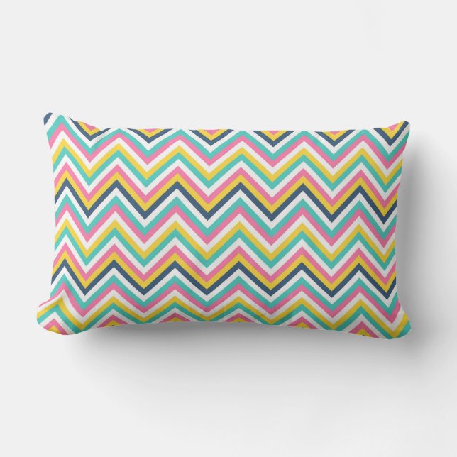 Coussin Rectangle Motif chevron (Recto)