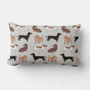 Coussin Rectangle Motif chien Dachshund