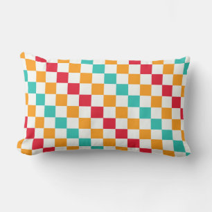 Coussin Rectangle Motif damier diagonal de salle de classe confortab