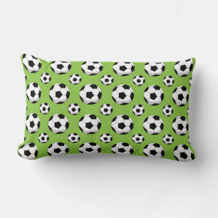 Coussin Rectangle Motif de balle de football de dessin