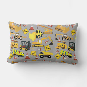Coussin Rectangle Motif de camions de construction