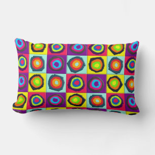 Coussin Rectangle Motif de Cercles Colorés