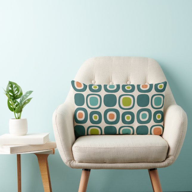 Coussin Rectangle Motif de chemin de jardin moderne du milieu du siè (Chaise)