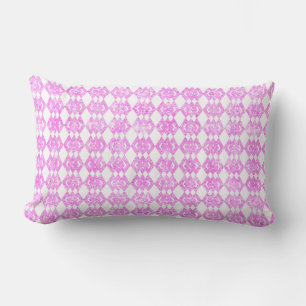 Coussin Rectangle Motif de diamant chevauchant à paillettes roses