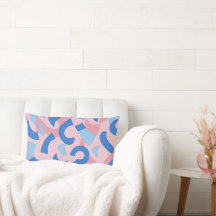 Motif de doodle rose et bleu
