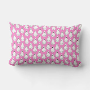 Coussin Rectangle Motif de fantôme rose mignon effrayant
