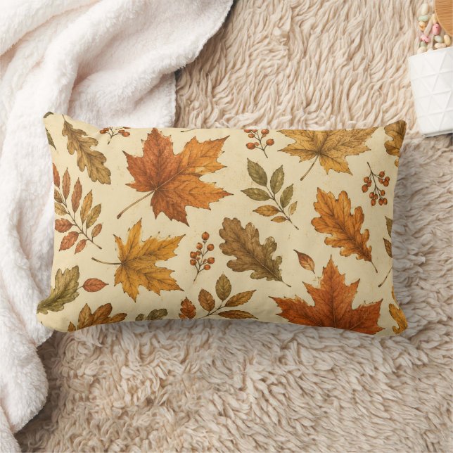 Coussin Rectangle Motif de feuilles d'automne | Feuillage d'automne  (Couverture)