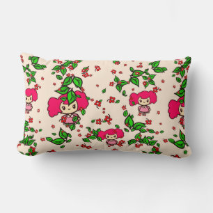 Coussin Rectangle Motif de Kawaii Chibi Girl PinkyP personnalisé