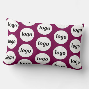 Coussin Rectangle Motif de logo Entreprise Promotionnel Cerise Rose