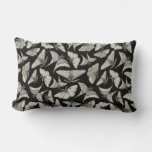 Motif de papillon de papillon beige noir