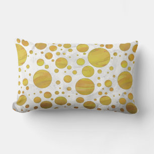 Coussin Rectangle Motif de point de polka ananas