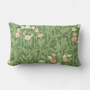 Coussin Rectangle Motif de pois de senteur William Morris, botanique