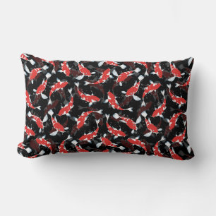 Coussin Rectangle Motif de poisson Red Koi