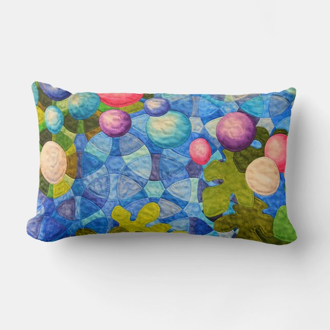 Coussin Rectangle Motif de surface composée contemporain (Recto)