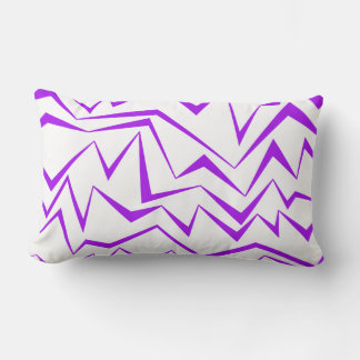 Coussin Rectangle motif de zigzag géométrique Abstrait, audacieux et
