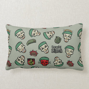 Coussin Rectangle Motif d'Emoji de drapeau du peloton   Rick de