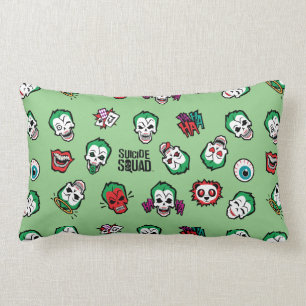 Coussin Rectangle Motif d'Emoji de joker du peloton   de suicide