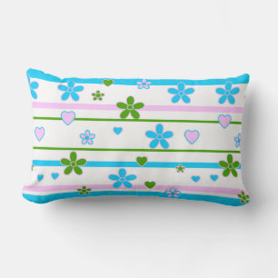 Coussin Rectangle Motif des fleurs de printemps