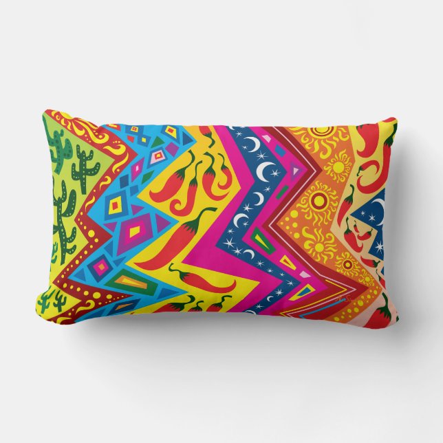 Coussin Rectangle Motif du désert du sud-ouest (Recto)