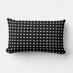 Coussin Rectangle Motif élégant noir blanc chic géométrique