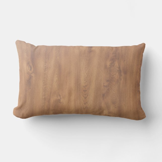 Coussin Rectangle Motif en bois foncé (Recto)