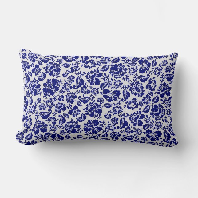 Coussin Rectangle motif feuille.13.bw Offpink BG (Recto)
