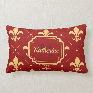 Coussin Rectangle motif Fleur-De-lis